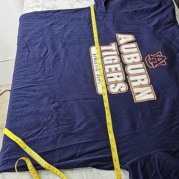 Auburn Tigers Spellout Blue & Orange Long Sleeve Football Mens Sz 3XL Tee-Shirt - Picture 9 of 11